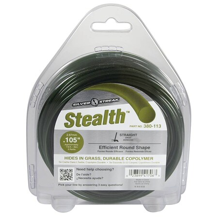 Stens Stealth Trimmer Line - .105 1/2 Lb. Donut, Approximate Length 118'; 380-113 380-113